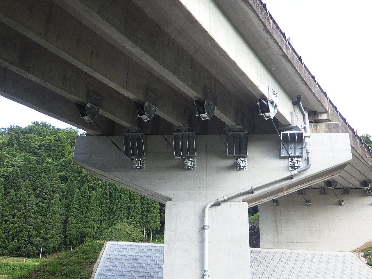 玉湯吾妻山線 久野川大橋 メンテ補助（橋梁 耐震）工事