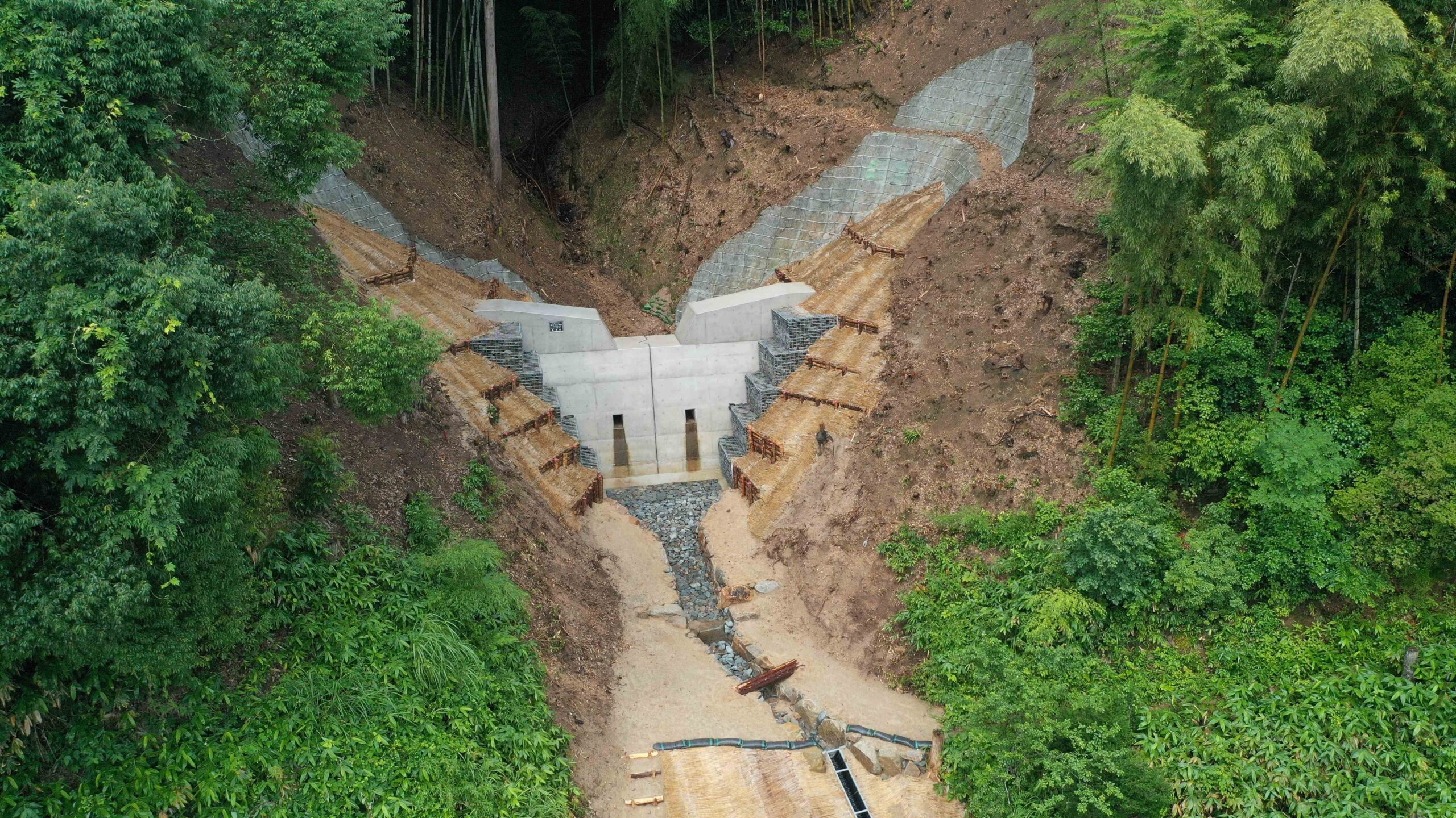 復旧治山事業（下久野北地区４工区）渓間工事